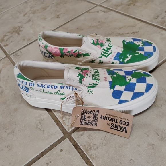 NWT Vans Eco Theory Classic Slip On Shoes Naturalistic Simplistic Size 5 W 3.5 M - Picture 3 of 10